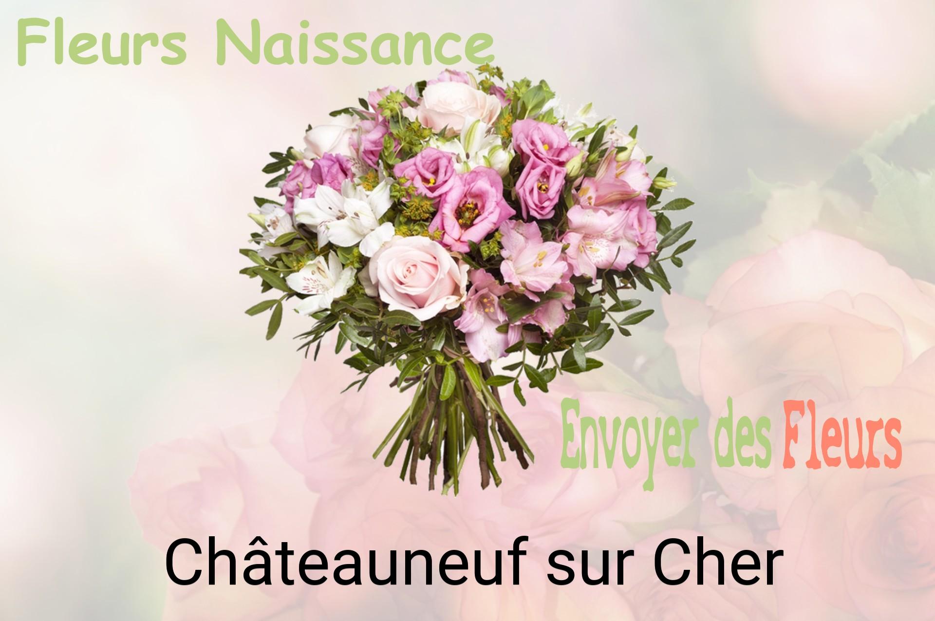 Bouquet de fleurs de naissance livré à Châteauneuf-sur-Cher